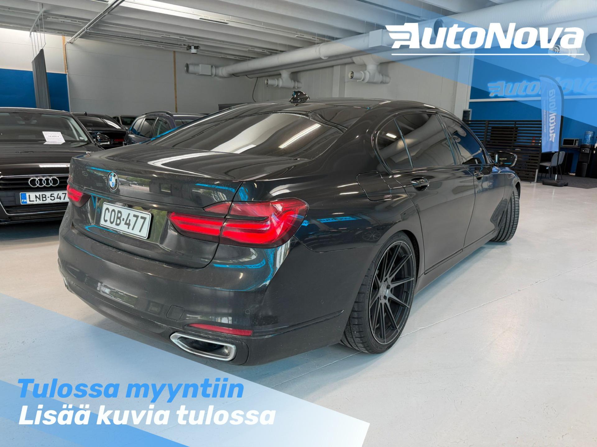 BMW 740 G12 740Le xDrive / Nelipyöräohjaus / Executive Lounge / Hieronta / Laser / HUD / H&K / Takanäytöt / Soft Close / ACC - Autonova