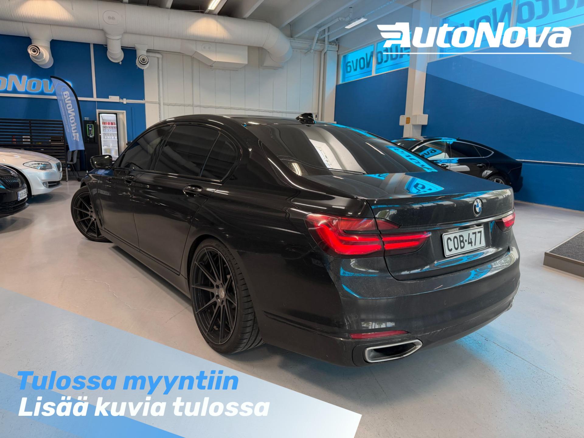 BMW 740 G12 740Le xDrive / Nelipyöräohjaus / Executive Lounge / Hieronta / Laser / HUD / H&K / Takanäytöt / Soft Close / ACC - Autonova